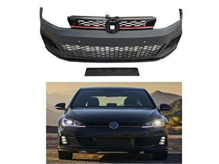 Volkswagen Golf 7,5 2018-2020 Gtı Ön Tampon Ve Panjur Seti