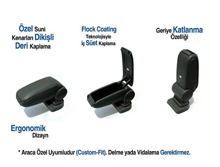 Volkswagen Jetta  Siyah Kol Dayama - Kolçak 2005-2011 Arası