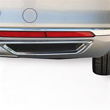 Volkswagen Passat B8 Egsoz Çıkşı 2 Prç Krom 2015 Ve Sonrası