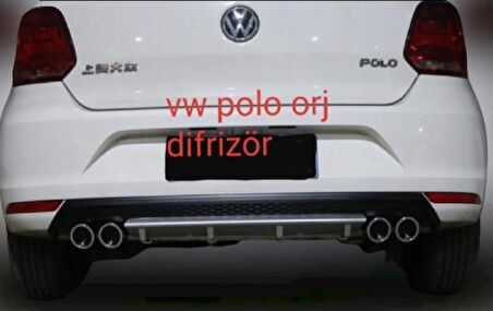 Volkswagen Polo Arka Difüzör Abs Plastik 2009-2014