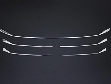 Volkswagen T6.1 Transporter Krom Ön Panjur Alt Çıtası 5 Parça 2020 Ve Son