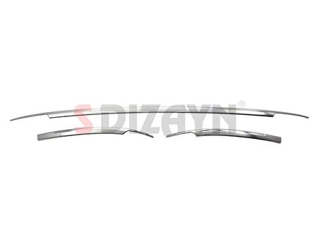 Volkswagen Tiguan Krom Arka Tampon Alt Çıtası 3 Prç. 2016 Üzeri