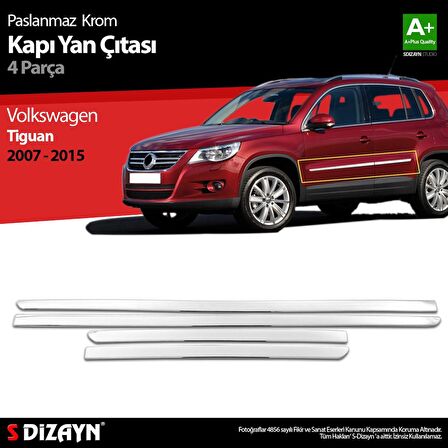 Volkswagen Tiguan Krom Kapı Yan Çıtası 2007-2015