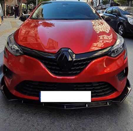 Renault Clio 5 Ön Tampon Eki Custom Ön Lip 3 Parça Vakum Üründür