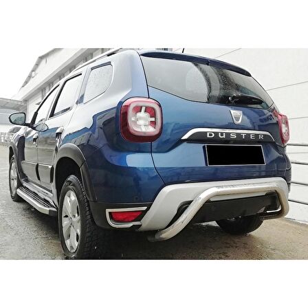 Dacia Duster 2 2018 - Arka Koruma Tampon Barı U Model Borulu