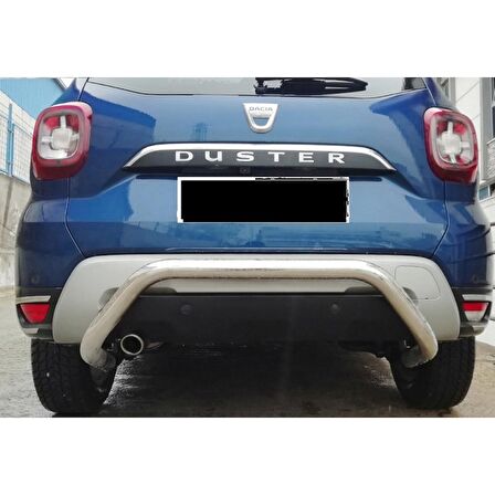 Dacia Duster 2 2018 - Arka Koruma Tampon Barı U Model Borulu