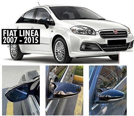Fiat Linea (2007-2015) Batman Yarasa Ayna Kapağı (Parlak Siyah)