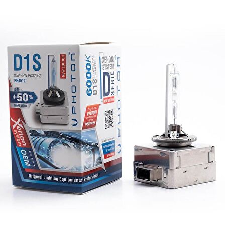D1S 6000K +%50 Fazla Işık OEM Ampul