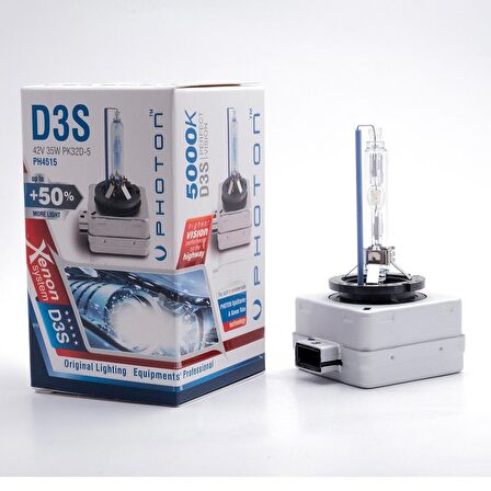 D3S 5000K +%50 FAZLA IŞIK OEM AMPUL