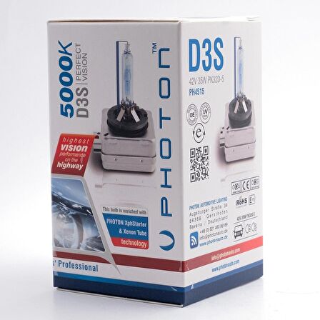 D3S 5000K +%50 FAZLA IŞIK OEM AMPUL