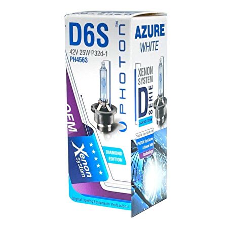D6S 8000K AZURE WHITE AMPUL