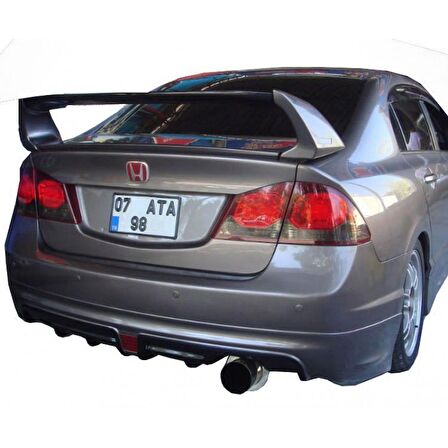 Honda Civic Fd6 Mugen RR Arka Ek (Plastik) Sağdan Çift