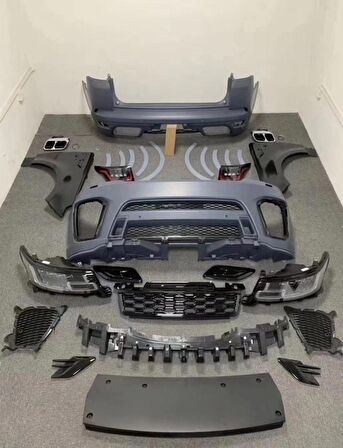 RR SPORT 2014-2017 İÇİN 2018+ SVR FACELIFT BODY KIT (4 LENS FAR VE LED STOP DAHİL)