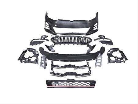 GOLF 7 İÇİN GOLF 7,5 GTİ ÖN TAMPON & PANJUR SETİ