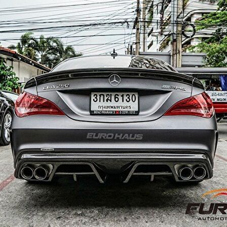 Mercedes W117 CLA Serisi AMG Piecha Arka Tampon Difüzör
