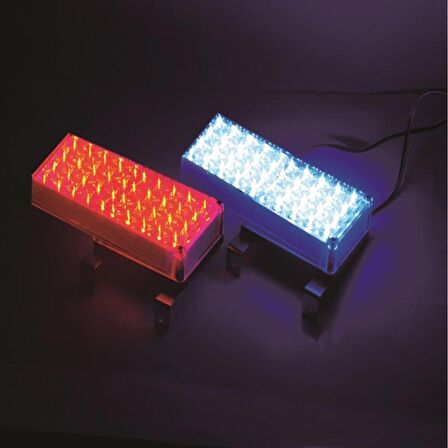 Flaşlı İkaz Lambası 96 Led (Kırmızı-Mavi) / Lapa19