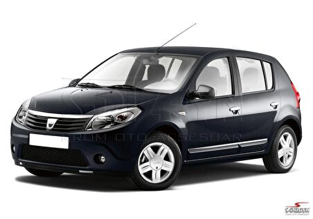 Dacia Sandero Kapı Koruma Çıtası Krom 2008-2013