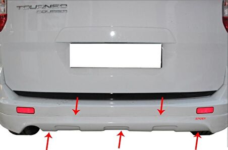 Ford Courier Arka Tampon Altı Fiber 2014 ve Sonrası