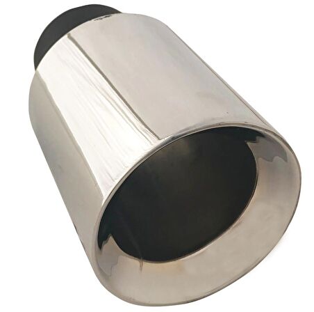 Egzoz Ucu 85'Lik Tekli Aynalı Kromajlı / Eguc435A