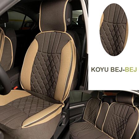 Elegance 5'Li Minder Koyu Bej-Bej / Klmny540