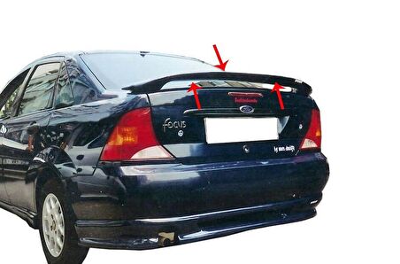 Ford Focus 1 SD Spoiler Bagaj Yüksek Işıksız Fiber 1998-2005