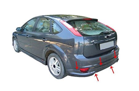 Ford Focus 2 HB Arka Tampon Altı Fiber 2005-2007