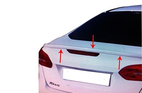Ford Focus 3 SD Spoiler Bagaj Gt (Facelift) Fiber 2014 ve Sonrası
