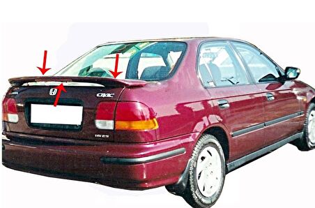 Honda Civic 6 Spoiler Bagaj Yüksek (Işıklı) Fiber 1995-2001