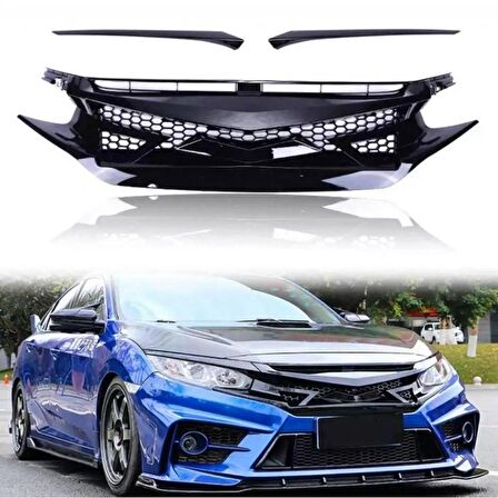 Honda Civic Ön Panjur Seti Fc5/Fk7 (2015-2021)