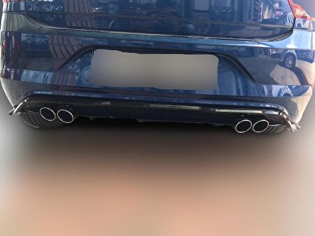 Volkswagen Polo Arka Tampon Eki Difüzör X Model (PLASTİK) 2018-