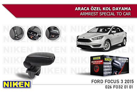 FORD FOCUS III 2015 ARACA ÖZEL KOL DAYAMA SİYAH