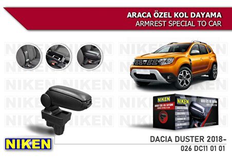 DACIA DUSTER 2018- ARACA ÖZEL KOL DAYAMA SİYAH