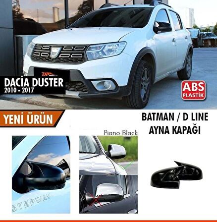 Daci Duster 1 FL Batman Ayna Kapağı Piano Black / 2010-2017