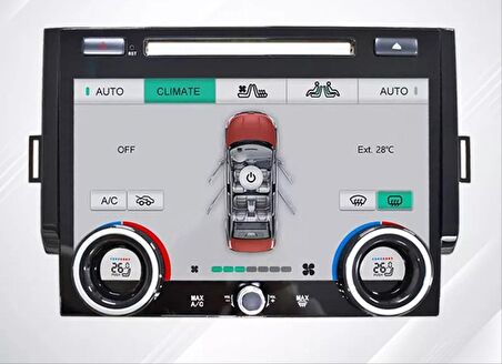 Range Rover Vogue 2013 - 2020  Lcd/Dokunmatik Klima Panel - Versiyon 2