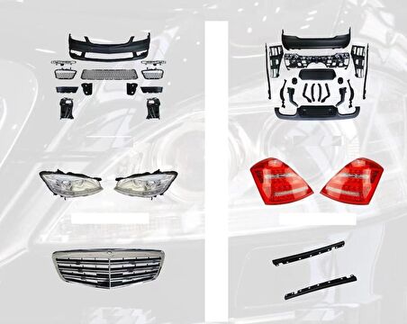 Mercedes W221 S63 & S65 Body Kit (Far Ve Stop Dahil Full Set))