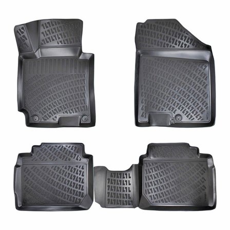Citroen C4Grand Picasso 7 Koltuk  2006-2013 3D Havuzlu Siyah Paspas Seti