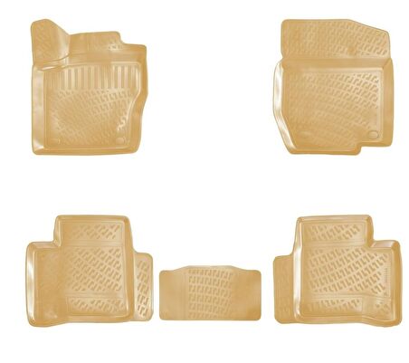 Ford Connect 2002-2013 3D Havuzlu Bej Paspas Seti