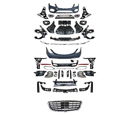W222 S450 Body Kıt (Ön Arka Tampon & Panjur)