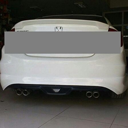 Honda Civic Fd6 (2006-2011) Mugen Rr Sağ Sol Çift Çıkış Arka Tampon Eki - Difüzör Fiber
