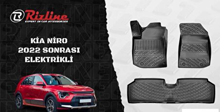 Rizline Kia Niro Elektirikli 2022 Sonrası 3D Havuzlu Paspas