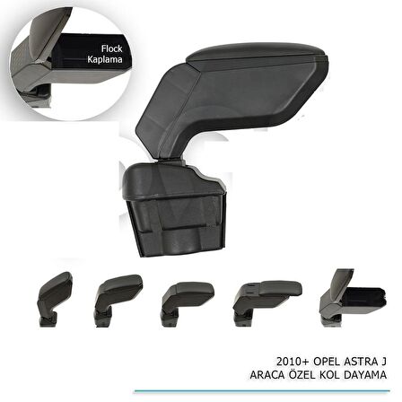 OPEL ASTRA J ARACA ÖZEL KOL DAYAMA SİYAH 2010+