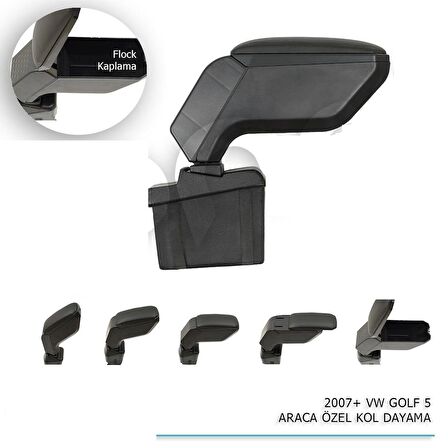 VW GOLF 5 ARACA ÖZEL KOL DAYAMA SİYAH 2004-2007