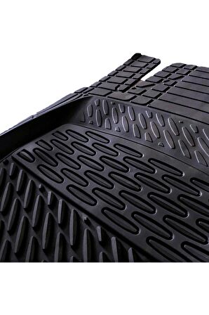 Safir Honda Jazz Havuzlu Universal Paspas Krom Siyah