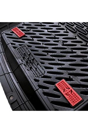 Safir Mitsubishi Lancer Havuzlu Universal Paspas Krom Siyah