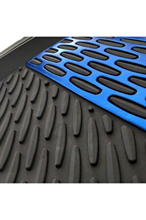 Safir Ford C-Max Havuzlu Universal Paspas Krom Mavi