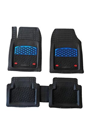 Safir Citroen C4 Havuzlu Universal Paspas Krom Mavi