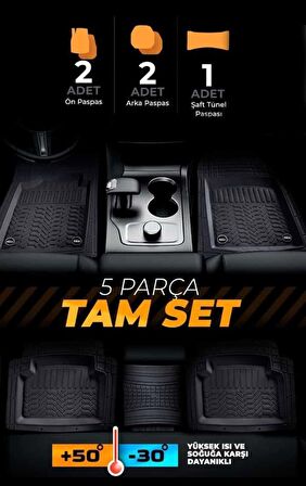 Volkswagen Passat B8 Havuzlu Universal Paspas Krom Bej Renk