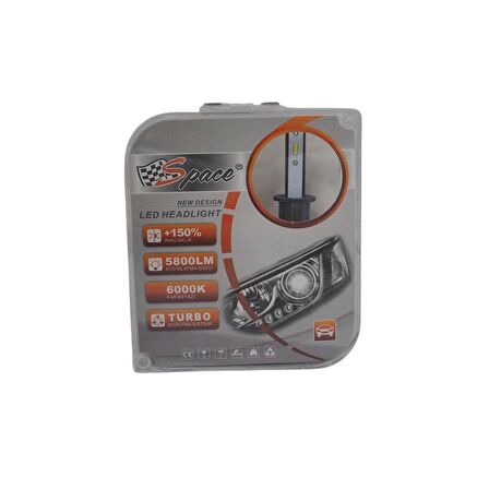 Led far ampulü 6000K 9800LM 12V H1 / LAAM913