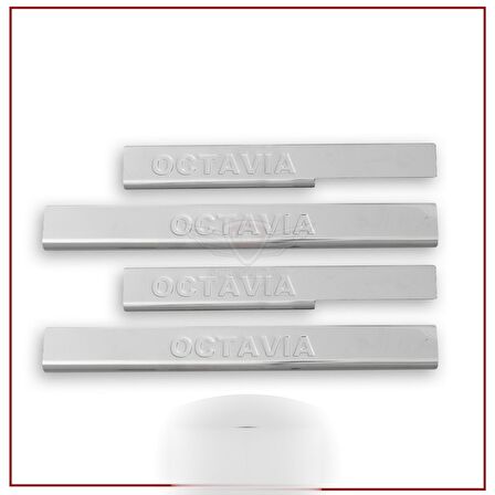 Skoda Octavia A7 Kapı Eşiği 2013- Paslanmaz Çelik