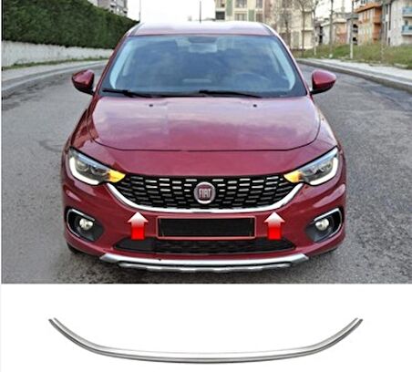 Fiat Egea Uyumlu Ön Panjur 2015-2020 Paslanmaz Çelik Parça